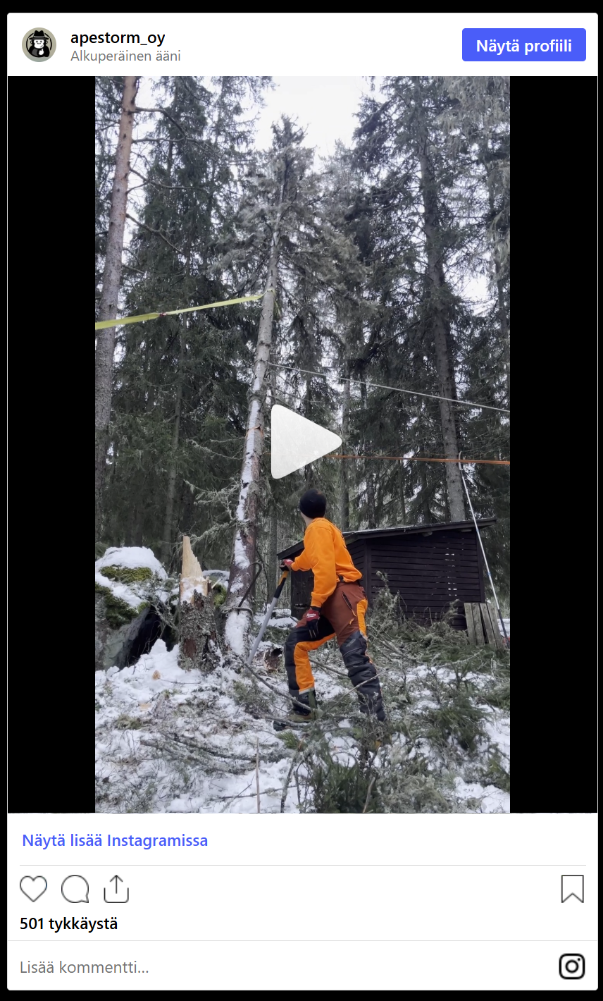 Vaarallinen konkelo Apestorm Oy Instagram - Katso video Instagramissa